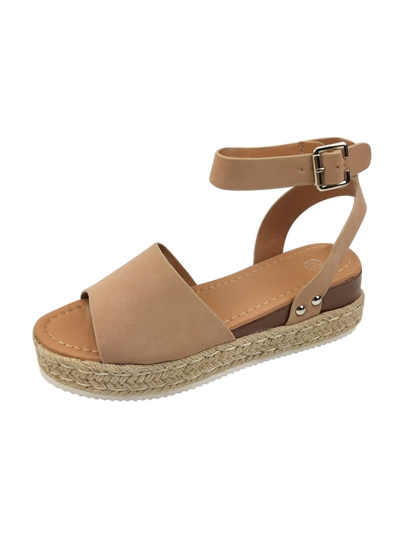 Womens Sandals Woman Summer Sandals Open Toe Casual Platform Wedge Shoes Casual Canvas Shoes