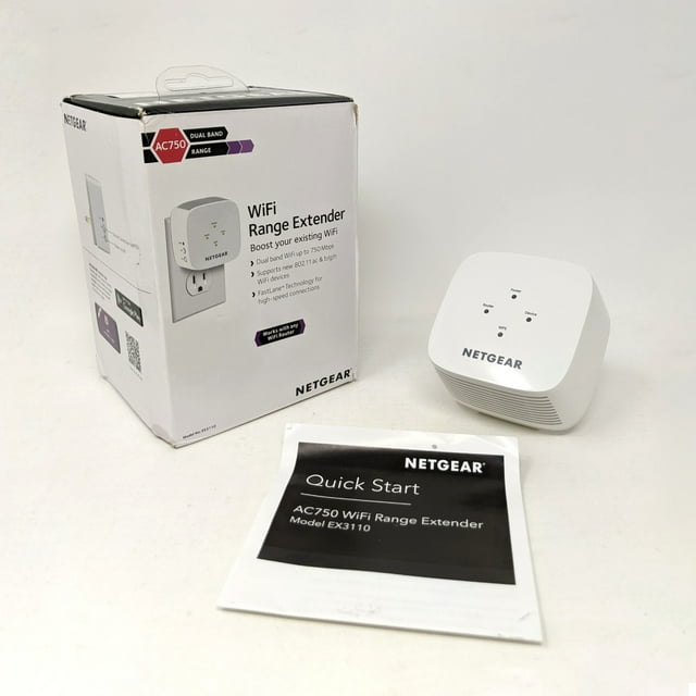 OB Netgear AC750 Dual Band Range 750Mbps WiFi Range Extender (EX3110