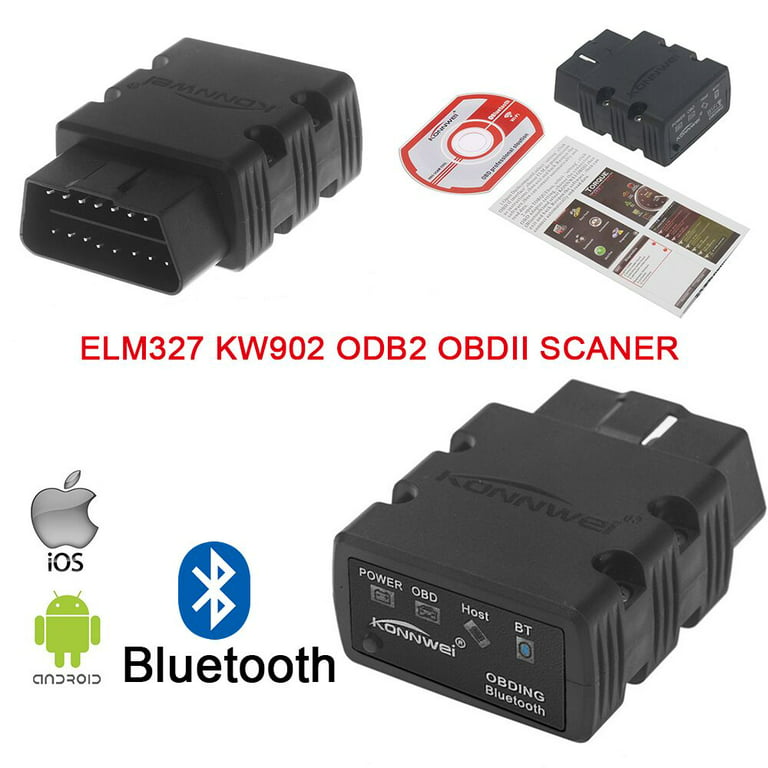 OBD 2 Bluetooth Adaptor elm327,OBD 2 Scanner,OBDII Code Reader Diagnostic  Scan Tool for for iPhone,iPad & Android 