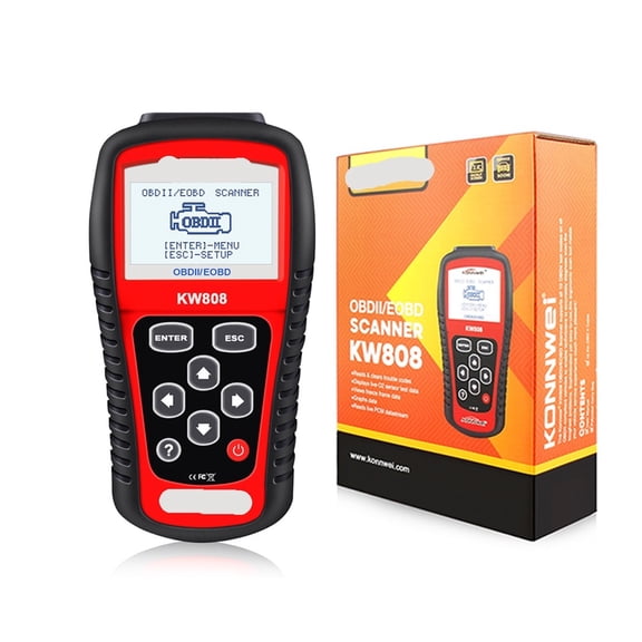 OBD 2 Car Scanner Auto Diagnostic Tool Reader Removal Faults Code Check Engine Light Built-in DTC Lookup Library