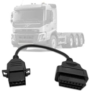 OBD Adapter for Volvo 8 Pin OBD1 to 16 pin OBD2 Diagnostic Cable,Compatible with Volvo Heavy Duty Truck 8pin Connector,Work with Truck Obdii Scanner Tools/Code Reader