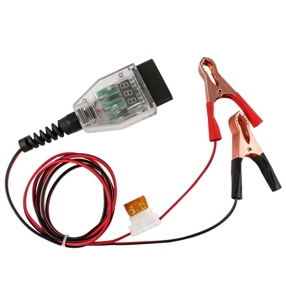 OBD Car Memory Saver Connector, 12V Battery Change Tool with Digital Display, Leakage Detection for Automotive Battery Replacement