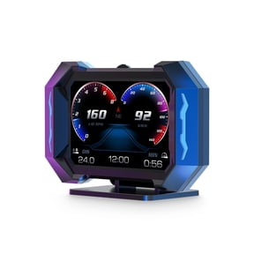 OBD GPS Speedometer Heads Up Display, Car GPS HUD P25, Variety Interfaces, Cool Strobe Atmosphere Lamp, Customized Logo Setting with Multifunctional Gauge