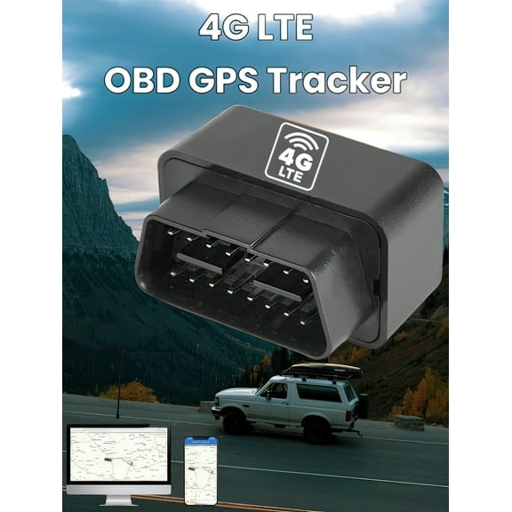 OBD GSM 4G-Lte GPS Car Tracking Device - No Software Required Tracker