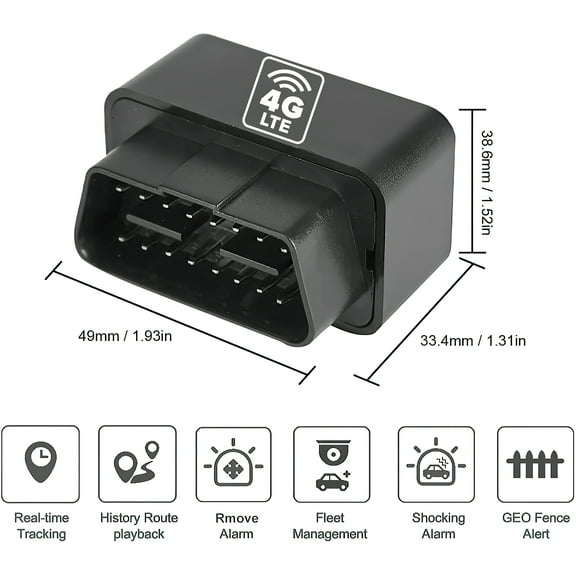 OBD GSM 4G-Lte Realtime GPS Auto Tracking Devices for Rental Vehicles