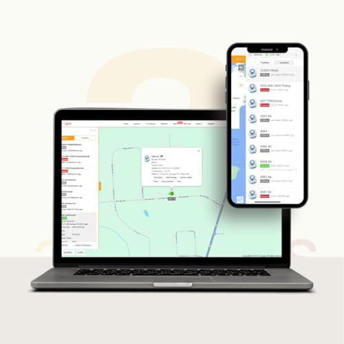 OBD II GPS Tracker for Vehicles | Real Time Car GPS Tracker Device | Hidden Car Tracking Device | Fleet OBD2 Tracker | Monthly Fee and Activation Fee Not Included