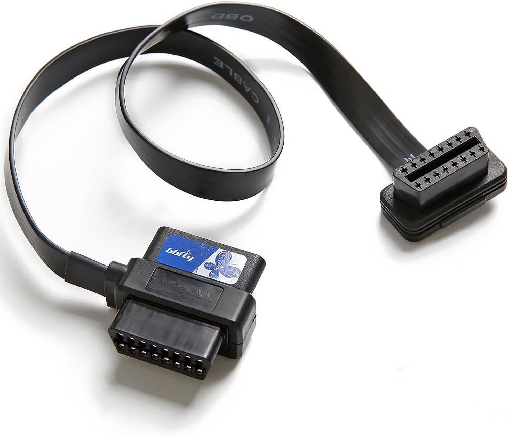 Adattatore OBD2 Con Interruttore Cavo Prolunga OBD2 16 Pin Maschio A Doppia Femmina 2FT (0.6M) - Con Interruttore ON/OFF, Splitter Per Diagnostica Cavo Estensione 60 Cm OBD