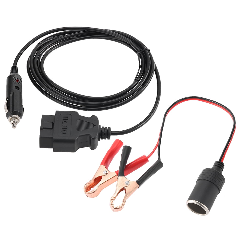 OBD II Vehicle ECU Emergency 12V Power Supply Cable Memory Saver with ...