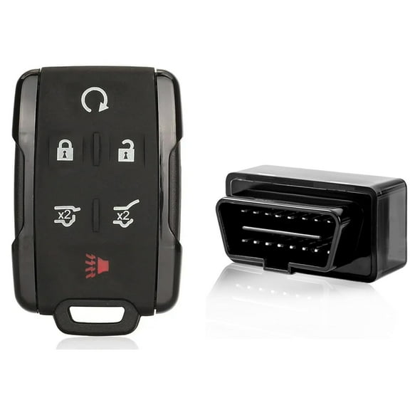 OBD Key fob Programmer Tool,Car Fobs DIY Kit Compatible with Keyless Entry Remote for G-MC and Ch-evrolet(5+1 Buton), SKU3848-SLIVER-5+1