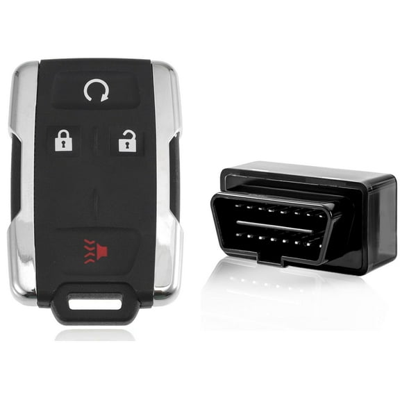 OBD Key fob Programmer Tool & Key Fobs, Keyless Entry Remote 315Mhz Fits 2014-2018 G-MC Sierra/Ch-evrolet Silverado and 2015-2021 Ch-evrolet Colorado/G-MC Canyon (2+1 Buton, M3N-32337100)