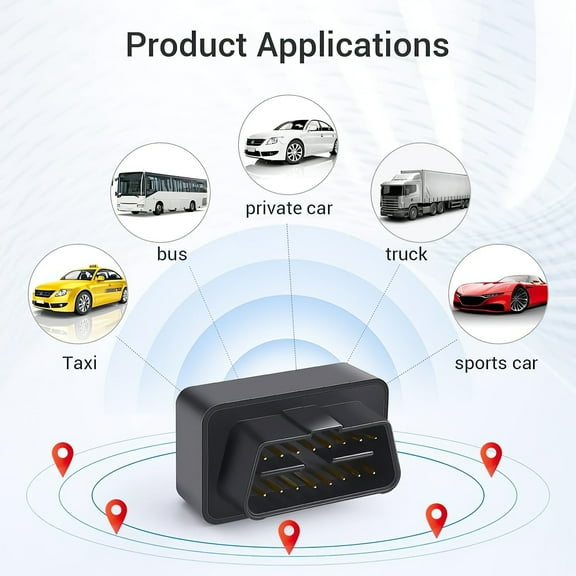 OBD Portable GSM 4G-Lte Mini Truck GPS Tracking Device w/ Sleep Mode