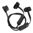 OBD Splitter Cable 16 Pin Flat Noodle High Accuracy 1 in 2 Y Splitter