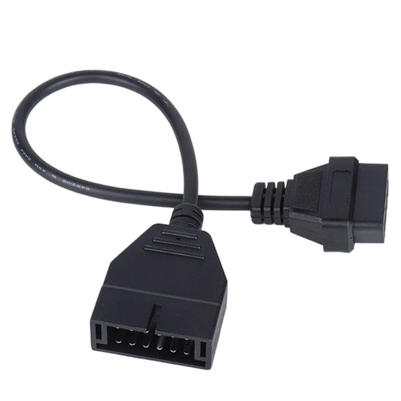 OBD1 12 Pins To OBD2 16 Pins Car Diagnostic Cable Universal Adapte-r Fits