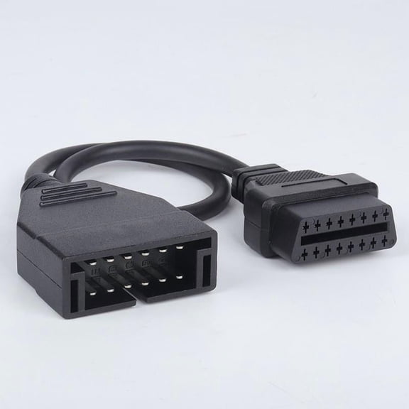 OBD1 to OBD2 Adapter Cable for General Motors with 12 to 16 Pin Diagnostic Scanner Connection