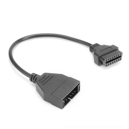 OBD1 to OBD2 GM Adapter Cable, 12 Pin Male to 16 Pin Female Extension, OBD II Connector Replacement for GM Diagnostic Tool