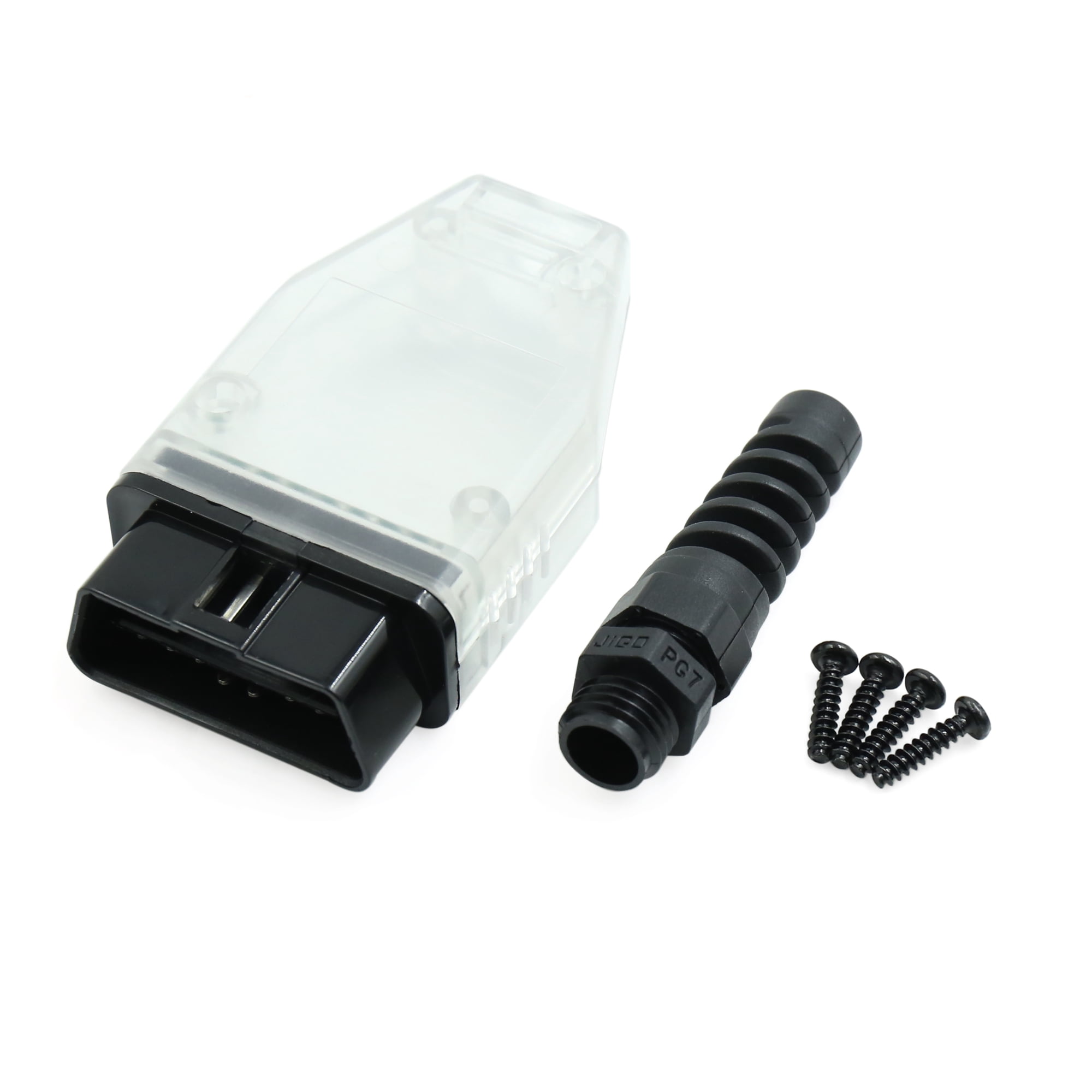 OBD2 16 Pin Car GPS Diagnostic Connector Adapter Socket Shell DC 12V ...