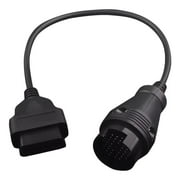 OBD2 16 Pin to 38 Pin Diagnostic Adapter for Older Models, one side OBD female other 38 pins connector, car tool
