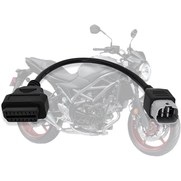 OBD2 Adapter Cable Fit for SUZUKI 6 Pin to 16Pin Motorcycle Diagnostic Cable, For GSX-R125/1000R,for GSX-S1000F,for GSX-S 125/750 Motorbike ECU Programming, Work with ELM327 Scanner