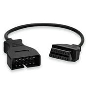 OBD2 Adapter Cable for GM Vehicles 12Pin OBD2 16Pin to OBD1 12Pin OBDII Car Diagnostic Connector Compatible with OBD II Diagnostic Scanner