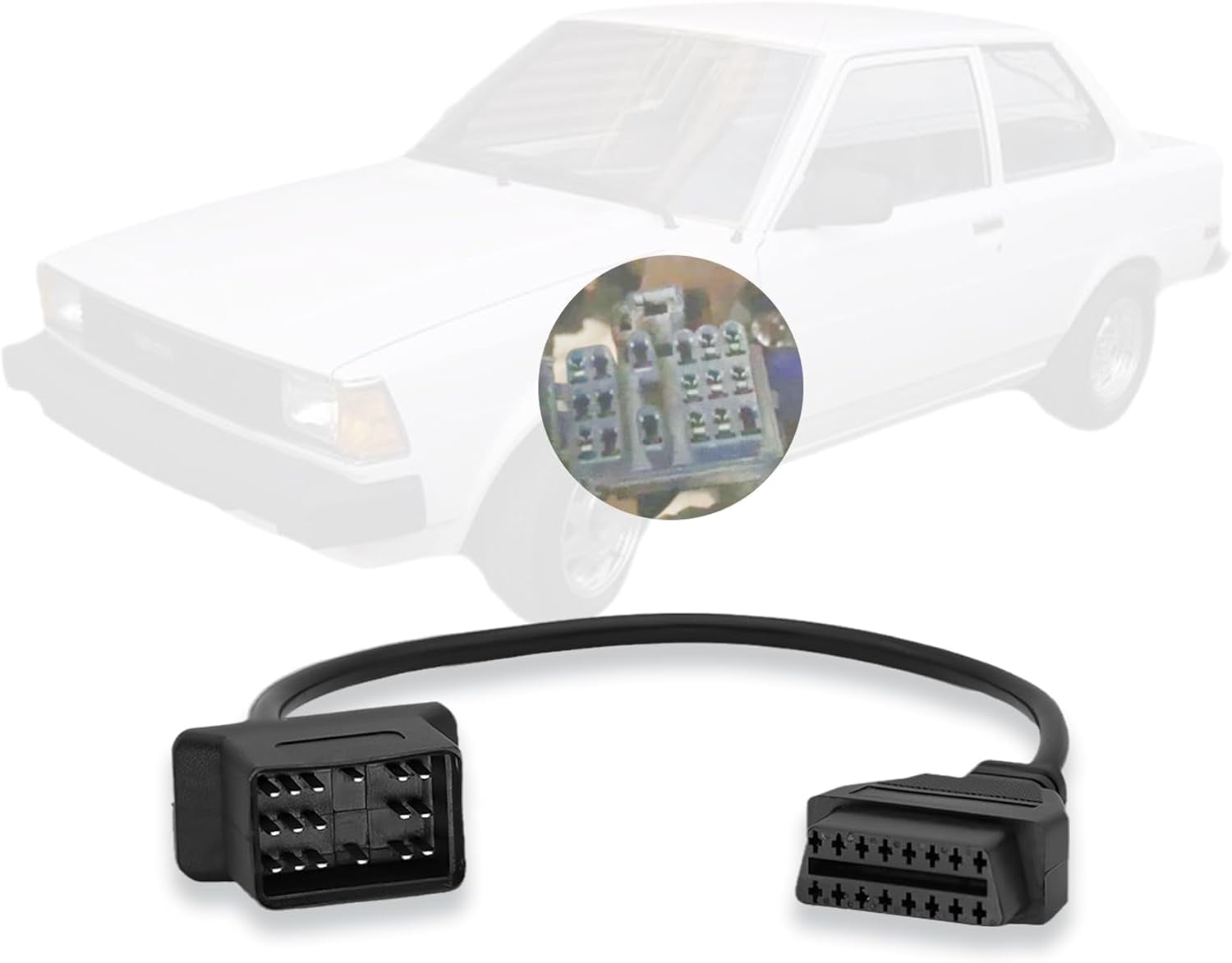PARANNIC OBD2 Adapter Cable, Toyota 17Pin to OBD1 17Pin, Car
