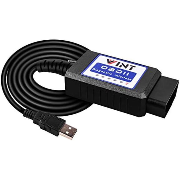 OBD2 Adapter FORSCans VINT-TT55502 ELMconfig ELM327 Modifiedfor All Windows Compatible with Ford Cars F150 F250 and Light Pickup Truck Scan Tool, Code Reader MS-CAN HS-CAN Switch Black$