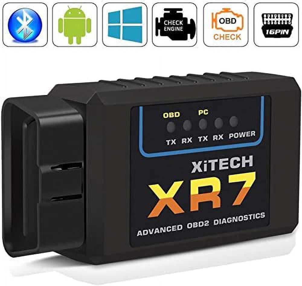 OBD2 Car Diagnostic Device, OBD2 Bluetooth Carly Adapter OBD II Car  Diagnostic Scanner Tool, ELM327 VCDS Wireless Universal Code Reader for BMW  Ford VW Audi IOS Android Windows 