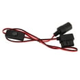 OBD2 Cigarette Lighter Socket 16Pin Waterproof Overcurrent Protection Female Connector Power