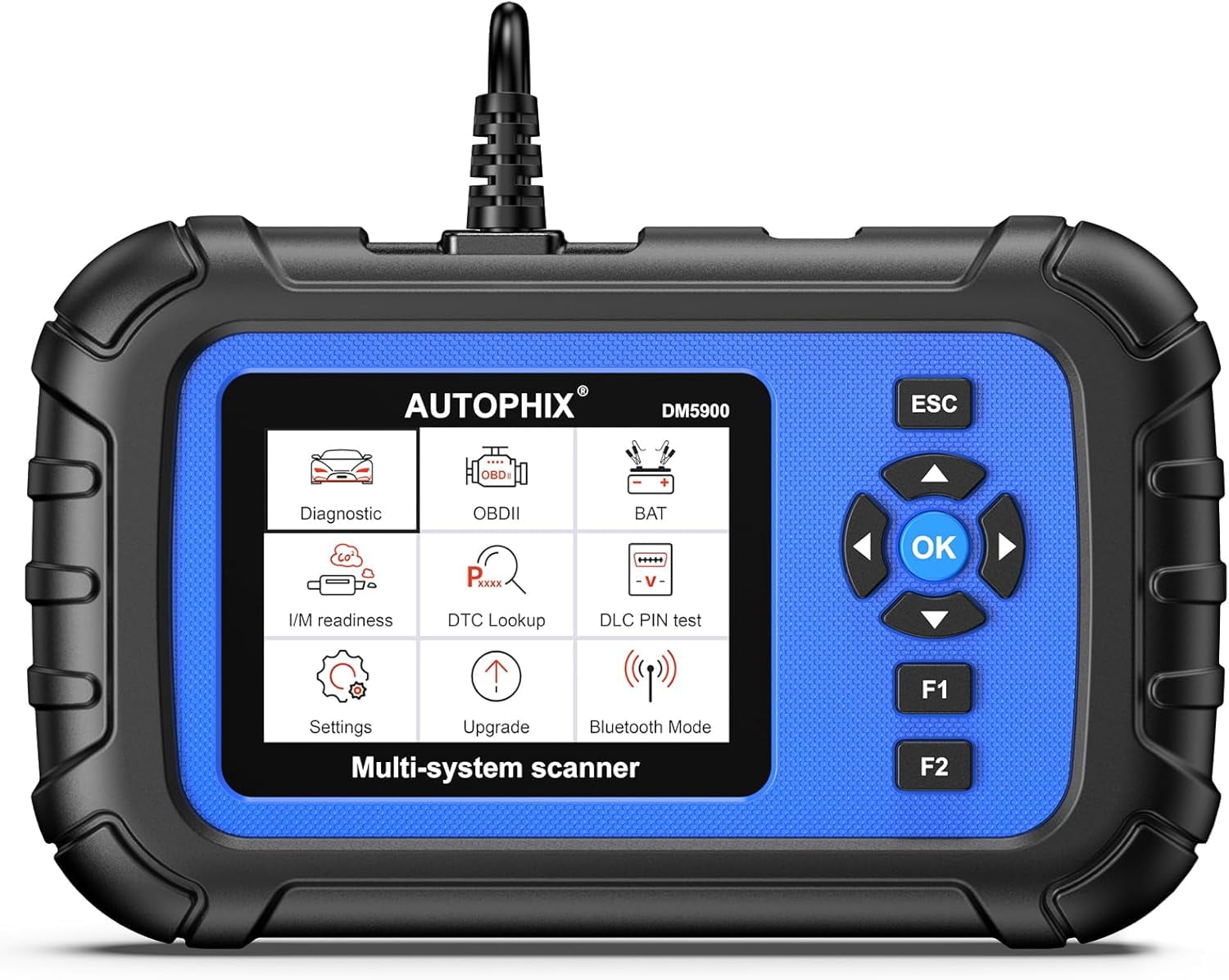 OBD2 Diagnostic Scan Tool, Engine Transmission ABS SRS Scanner, Car ...