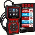 OBD2 Diagnostic Scanner Tool, Check Engine Code Reader with Reset for