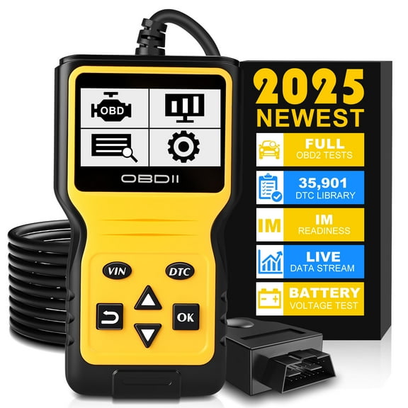 OBD2 Diagnostic Tool, Scanner for Car Check Engine Code Reader, Engine Fault Code Reader, Support Read Data Stream, Scanner for All OBD Protocol Cars, Diagnostic Scanner for All Vehicles