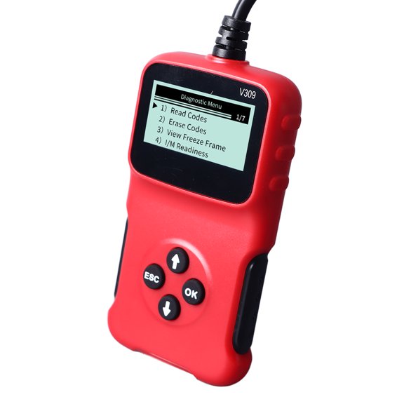 OBD2 Engine Fault Detection Diagnostic Instrument 12V Multifunctional Car Code Reader Scanner Tool (7.87 x 5.51 in / 20 x 14 cm)