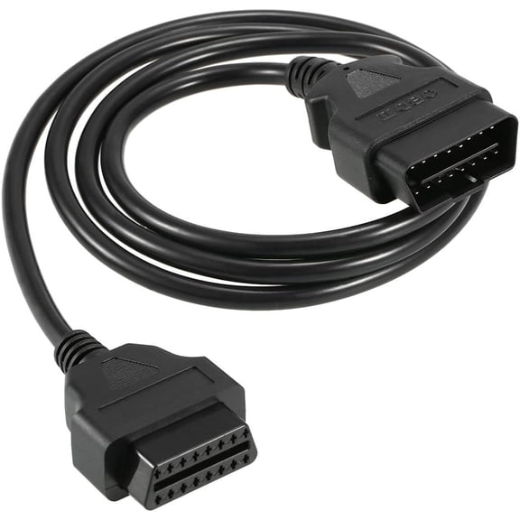 OBD2 Extension Cable 16pin Male to Female Diagnostic Extender Cable for OBD2 Scan Tool Compatible for All OBD2 Vehicles (5ft/1.5m)