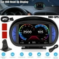 thumbnail image 1 of OBD2+GPS HUD Gauge Dual System Car Digital Head Up Display Speedometer Turbo RPM Alarm Temp, 1 of 1