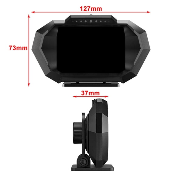OBD2+GPS HUD P24 Car Head Up Display On Board Computer Speedometer Slope Meter
