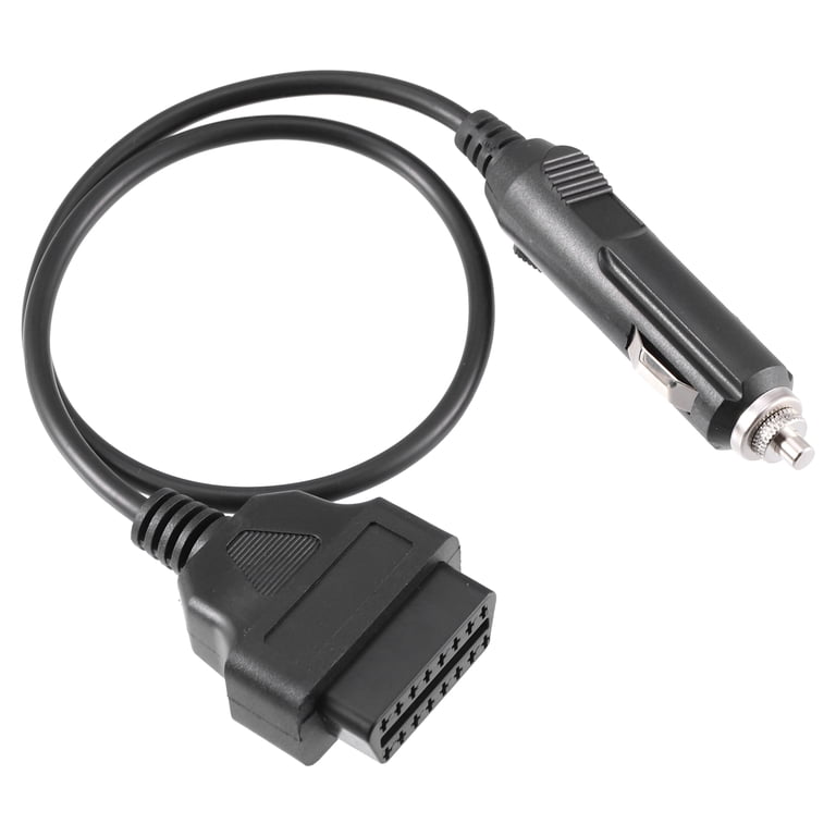 cigarette lighter memory saver Unique Bargains Obd2 Male to Cigarette Lighter Memory Saver Power Supply Cable Diagnostic Tool Adapter Cable