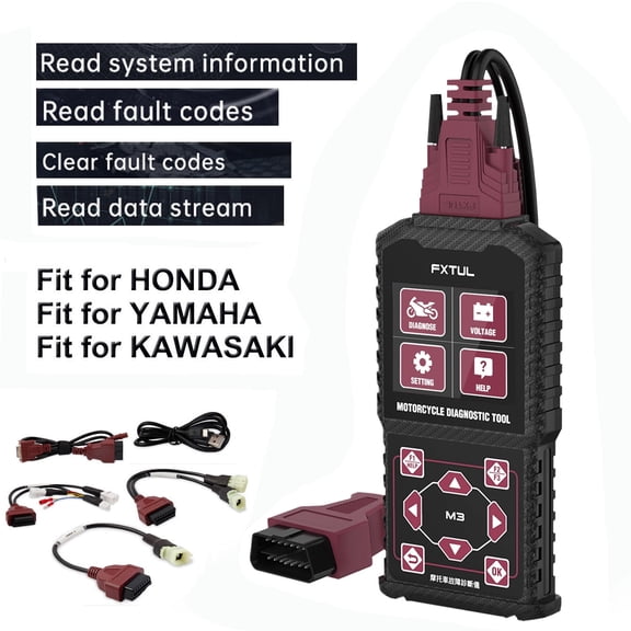 OBD2 Motorcycle Diagnostic Scanner Universal Car Engine Fault Code Reader CAN Diagnostic Scan Tool for Honda Kawasaki Yamaha