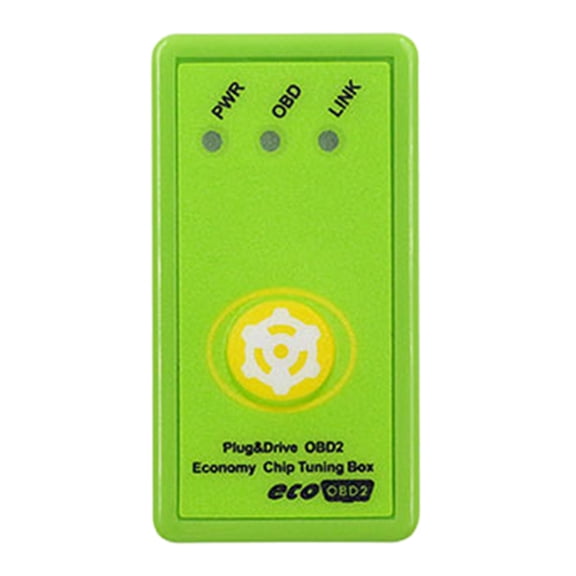 OBD2 Plug-In Performance Chip Tuning Module for Cars and Trucks, Green