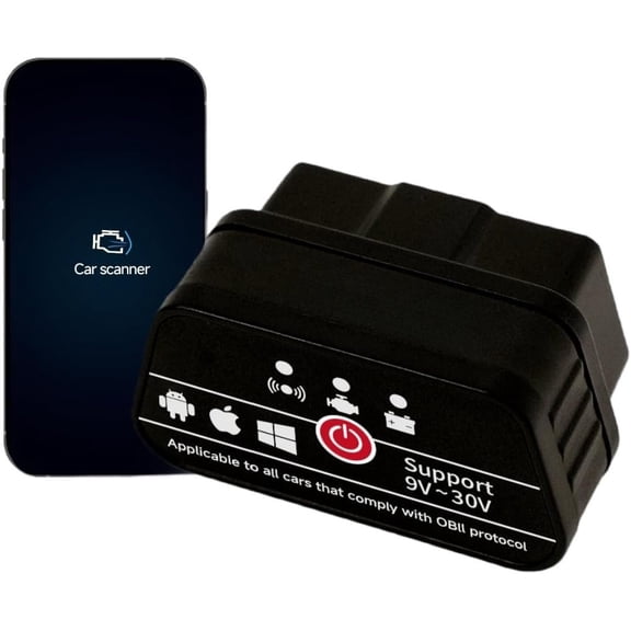 OBD2 Scanner 5.0 for & Android - 12 Protocols & J1939 Supported, Diagnostic Scan Tool, Check Engine Code Reader, Compatible with Torque & CarScanner (VIP), No Subscription Fee