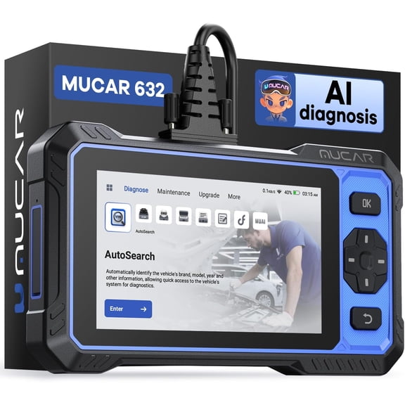 OBD2 Scanner, 632 Elite AI-Assisted OBD2 Bidirectional Scan Tool, Oil/Throttle/SAS/TPMS/BMS/EPB Car Scanner Diagnostic Tool with 15+ Resets, CANFD Protocol, Autoauth for FCA SGW, Lifetime Update