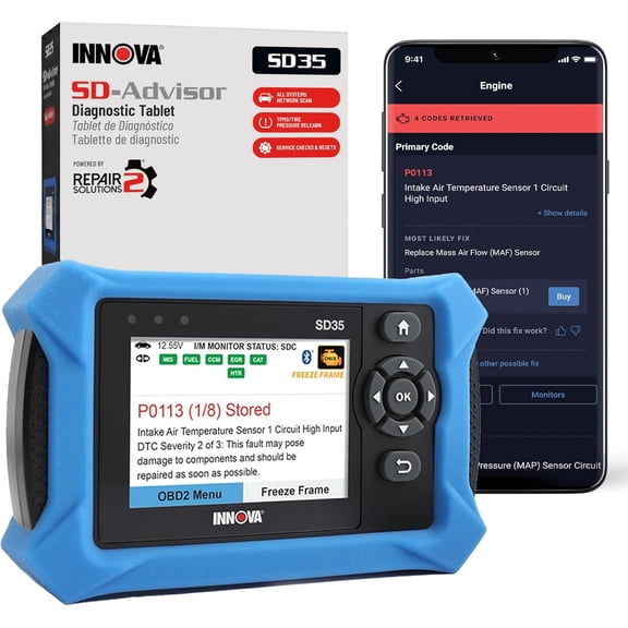 OBD2 Scanner  ABS, SRS, TPMS & Check Engine Code Reader, Live Data, All System Diagnostics, Compatible with Most Vehicles