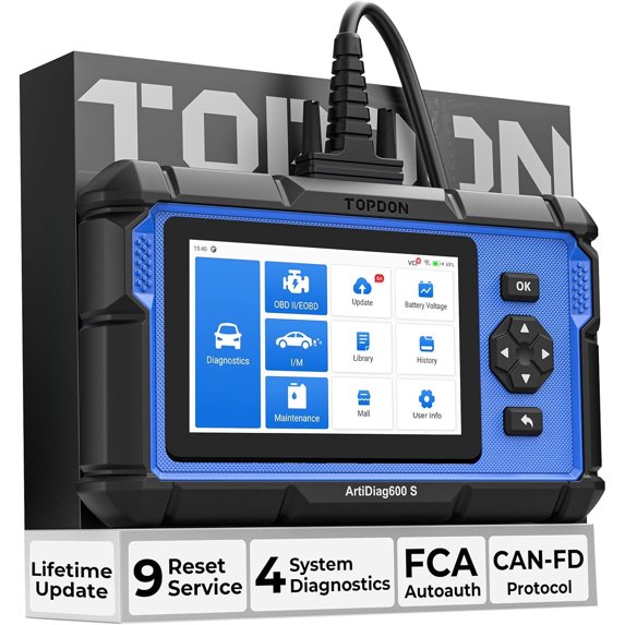 OBD2 Scanner AD600S Scan Tool, Code Reader, Diagnostics Scanner for ABS ...