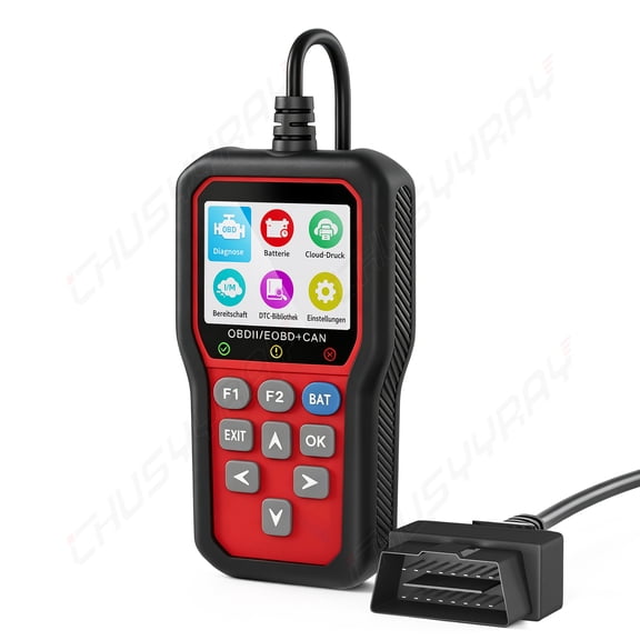 OBD2 Scanner Auto Diagnostic Tool 25 Languages Cloud Print Read Clear Codes For US EU Cars