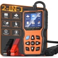 OBD2 Scanner and Battery Tester, Plug & Play Check Engine Light Code ...