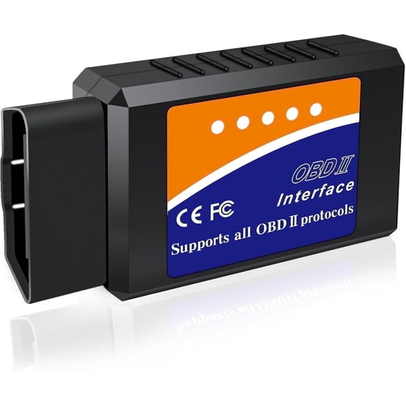Awami Autos Bluetooth OBD2 Scanner and Code Reader, Compatible with 1996+ Vehicles, Black, 1 Piece
