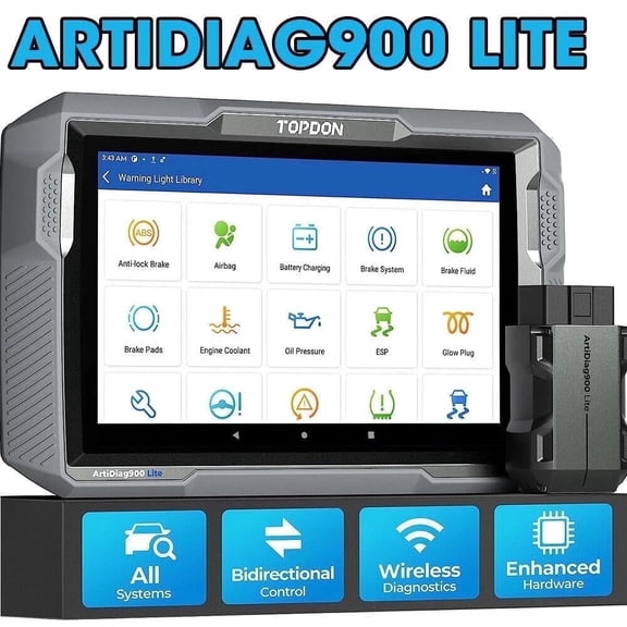 TOPDON Car Diagnostic Scan Tool AD900 LITE OBD2 Scanner, All System Scanner with Active Test, 8+ Reset Services, 2 Years Free Updates