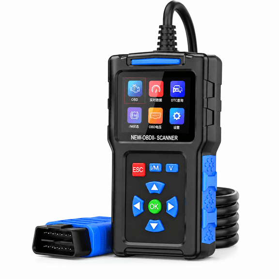 OBD2 Scanner Code Reader, Full OBDII Car Diagnostic Tool with Live Data & Graphing, Check Engine Light Reset, O2 Sensor, Freeze Frame, Auto Scan for Vehicles 1996+