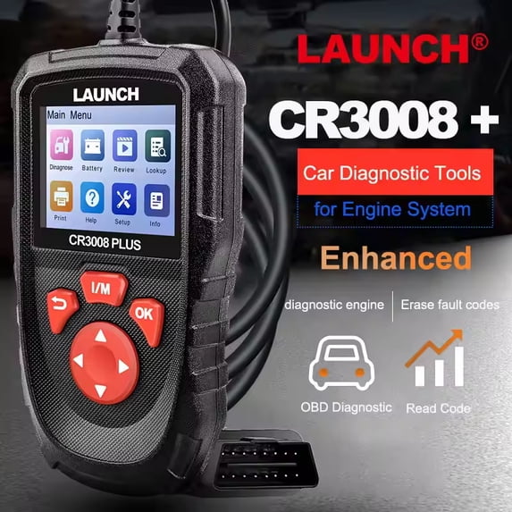 OBD2 Scanner Diagnostic Tool CR3008 Plus,One-Key I/M,Check Engine Code ...