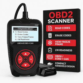 Sentryse Obd2 Scanner Automotive Diagnostic Tool, Car Code Reader and Scan Tools for Cars and Trucks, Check Engine Light Tester, Black