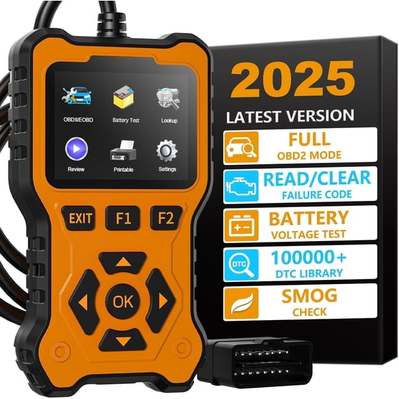 OBD2 Scanner Diagnostic Tool, Check Engine Code Reader, OBDII/EOBD Scanner with Fault Code Reset & I/M Readiness Auto Engine Light Diagnostic Scan Tool for After 1996.