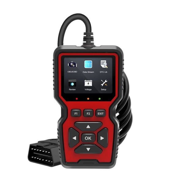 OBD2 Scanner Diagnostic Tool - Check Engine Light Code Reader with Reset, Battery Voltage Tester, Modes 6 & 8
